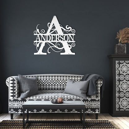 Custom Split Letter Monogram